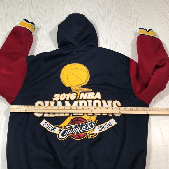 Cleveland Cavaliers JH Design Reversible Jacket M 2016 NBA Championship Hooded - Picture 5 of 13
